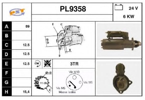 SNRA PL9358 Starter